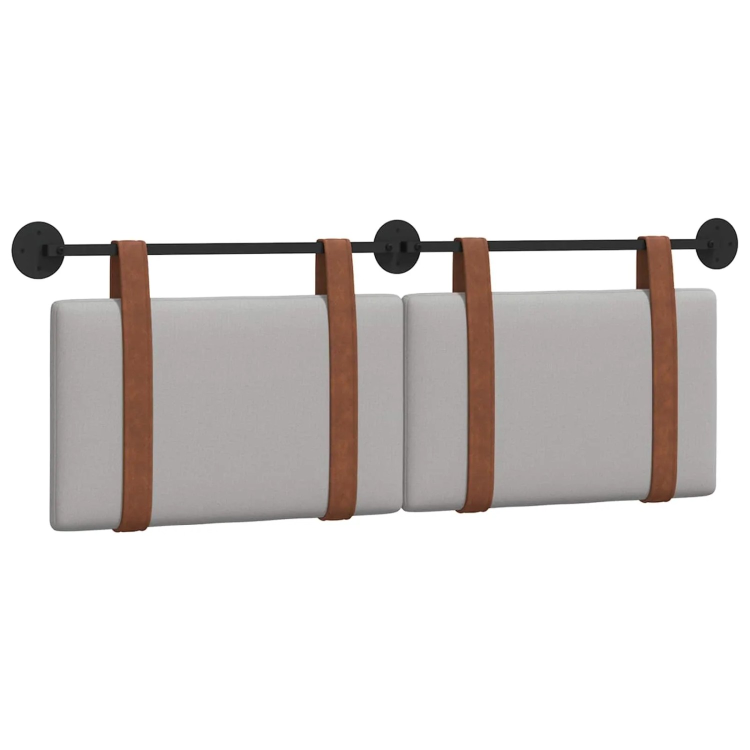 vidaXL Hängevorderseite Uni Wolkengrau 150 x 55 x 5 cm Antikes PU 42031452