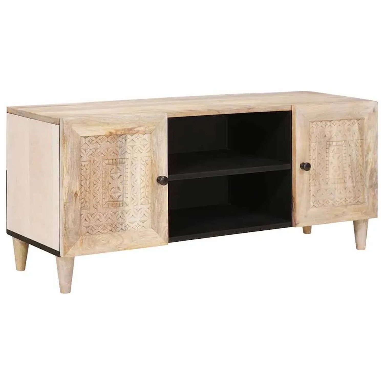 vidaXL TV-Einheiten mit Regal Weiß 105 x 33 x 46 cm Holzwerkstoff 4018116