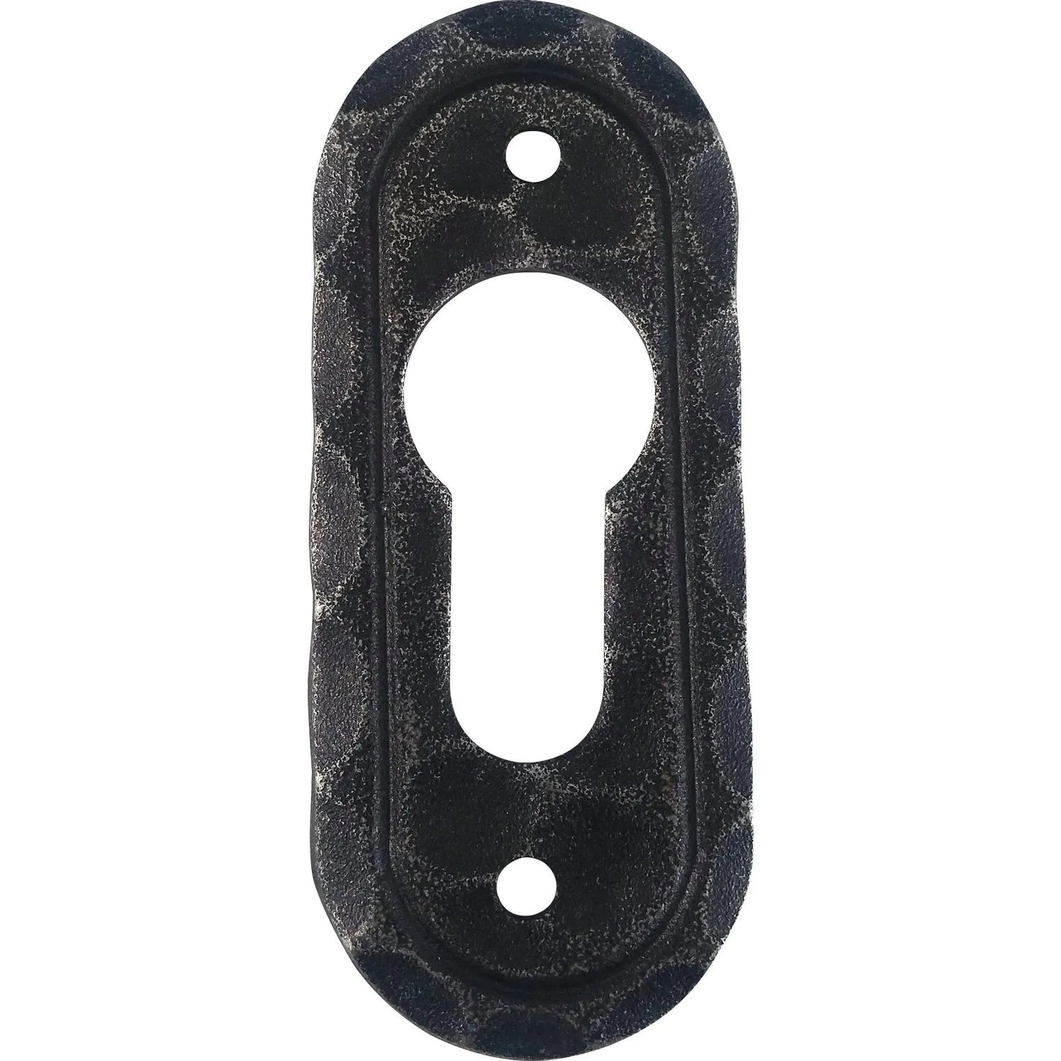 Halcö Zylinderrosette Sill Pz Oval 30x42 mm Verzinkt Schwarz Passiviert