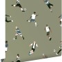 ESTAhome Tapete Fußballspieler Dunkelgrün 50 x 900 cm