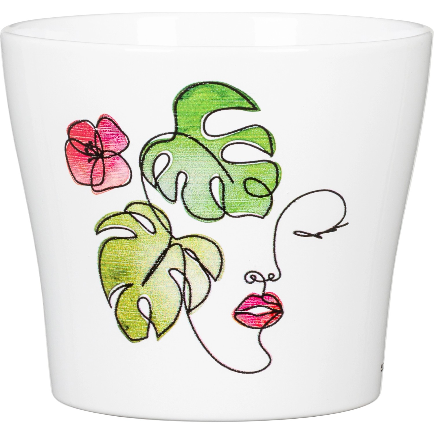 Scheurich Übertopf 808 Ø 15 cm x 12,8 cm Green Love
