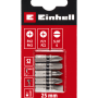 Einhell Impact Bit-Set, 5-teilig, 25 mm, PH/PZ/SL, für Schraubendreher und Akkuschrauber.