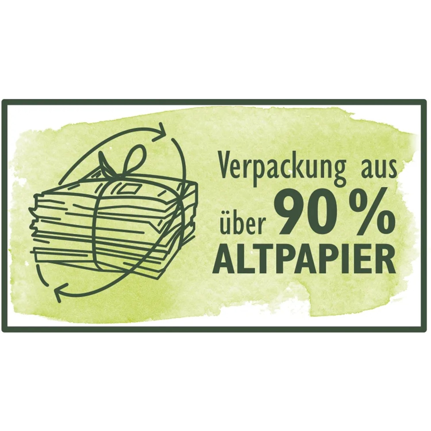 Verpackung der Neudorff Gelbtafeln aus über 90% Altpapier.