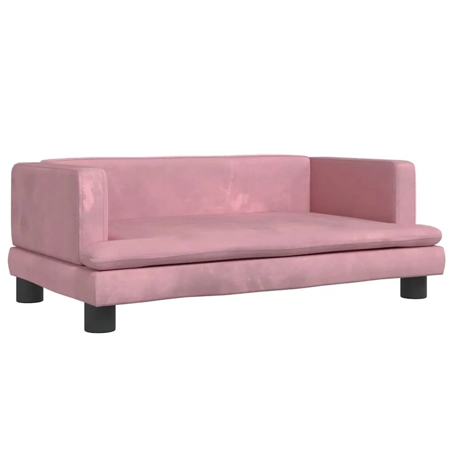 vidaXL Kindersofa Rosa 80x45x30 cm Samt 3196308