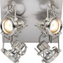 LED-Spot Dusino 4er, Nickel matt, mit vier Strahlern. Deckenleuchte für Wohn- und Schlafräume.