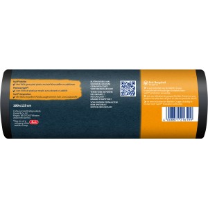 Swirl® Profi Schwerlast-Abfallsäcke, 240L, 5 Stück, Rolle. Reißfeste Müllbeutel mit Zugband.