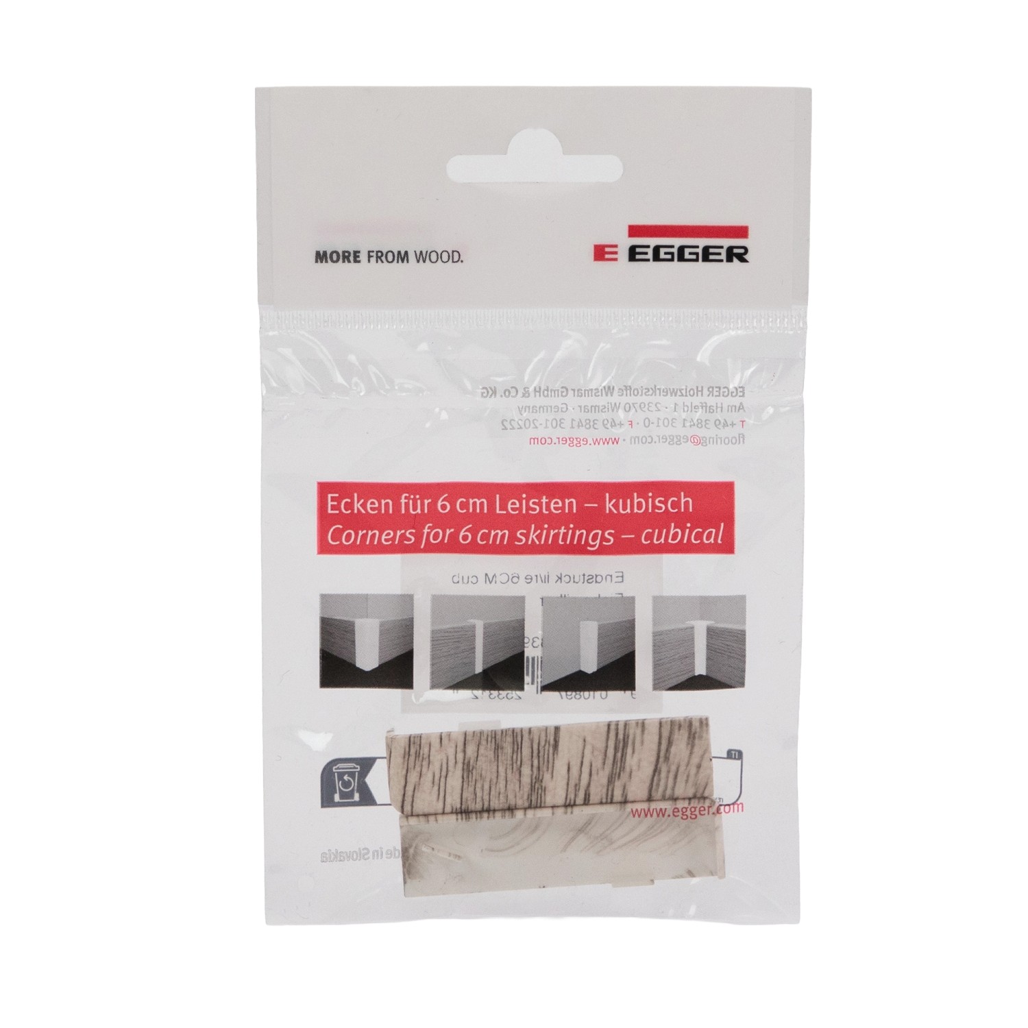 Egger Endstück 6 cm Eiche Silber 2 Stück günstig online kaufen