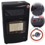 Schwarzer TroniTechnik Gasheizer 4.2 kW mit 3 Heizstufen, inklusive Gasschlauch und Druckregler.