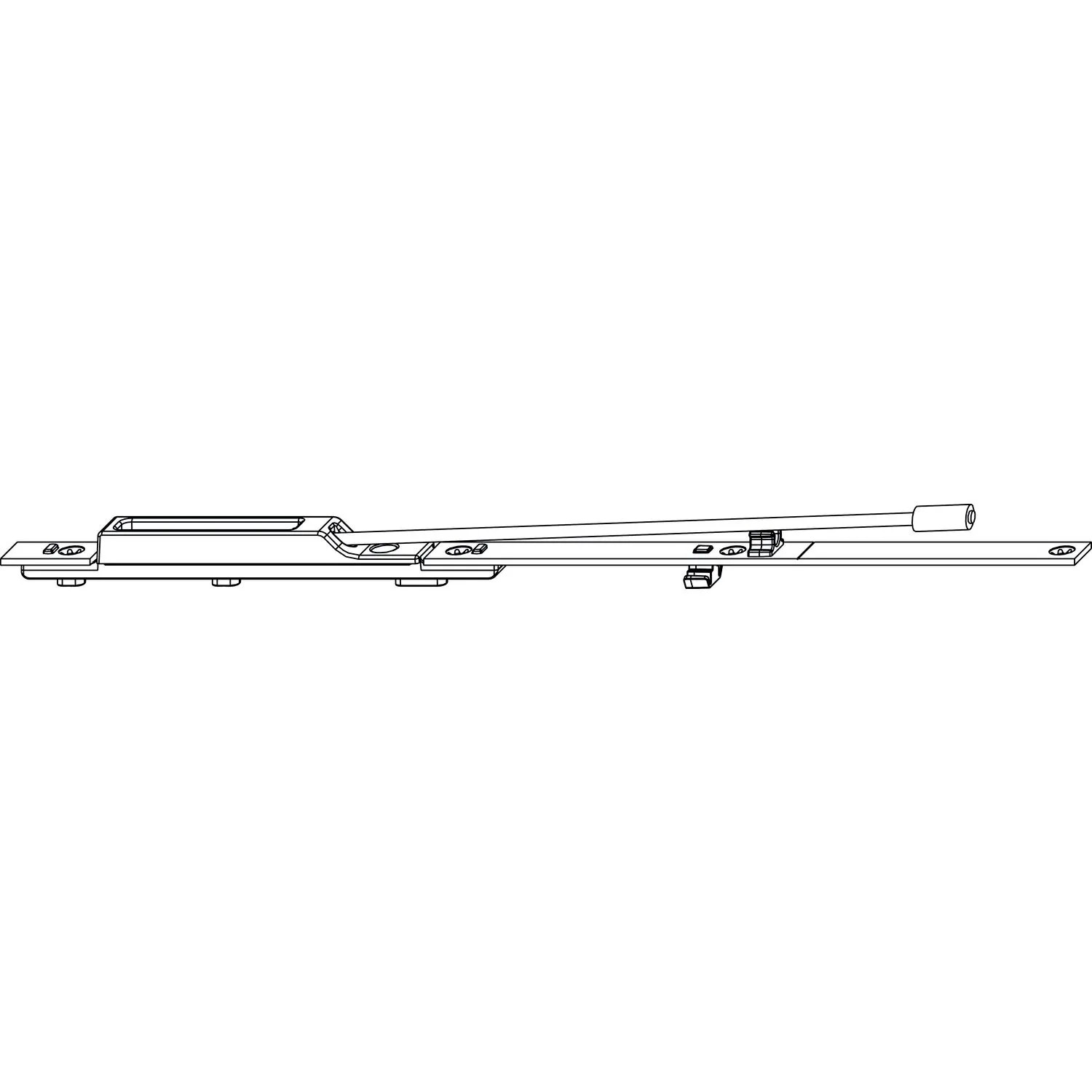 Maco Auffangsicherung Unten für Holz/Pvc ab Flügelfalzhöhe 1850mm Silber