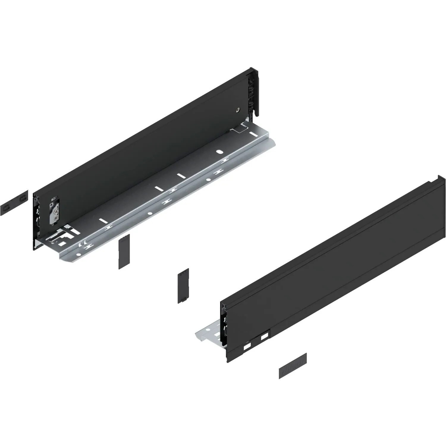 Blum Zarge Legrabox Pure Höhe M Nennlänge 400 mm Carbonschwarz Matt