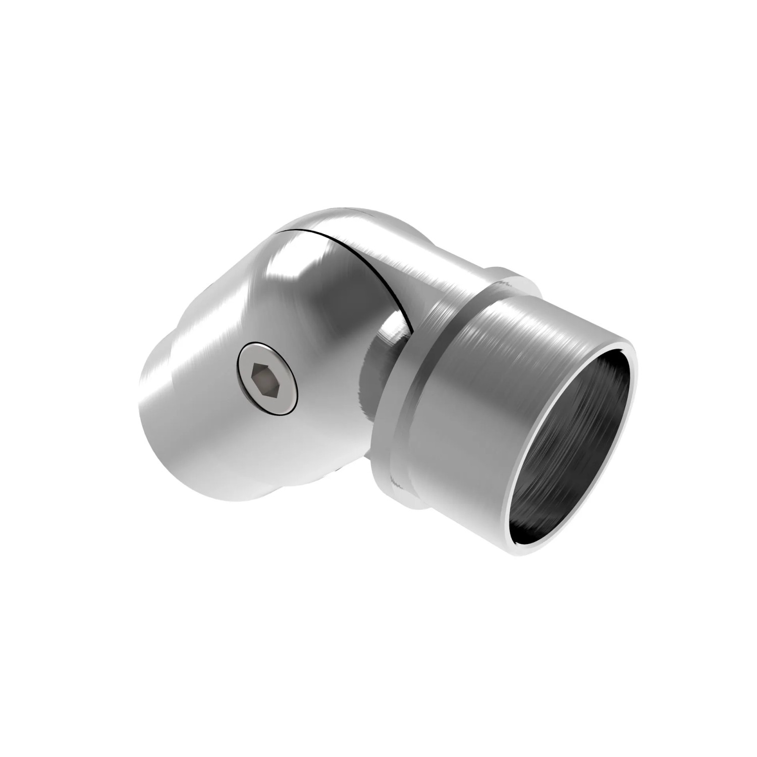 FeNau Gelenkbogen V2A Für Rohr D 33,7 X 2 mm Verstellbar Geschliffen
