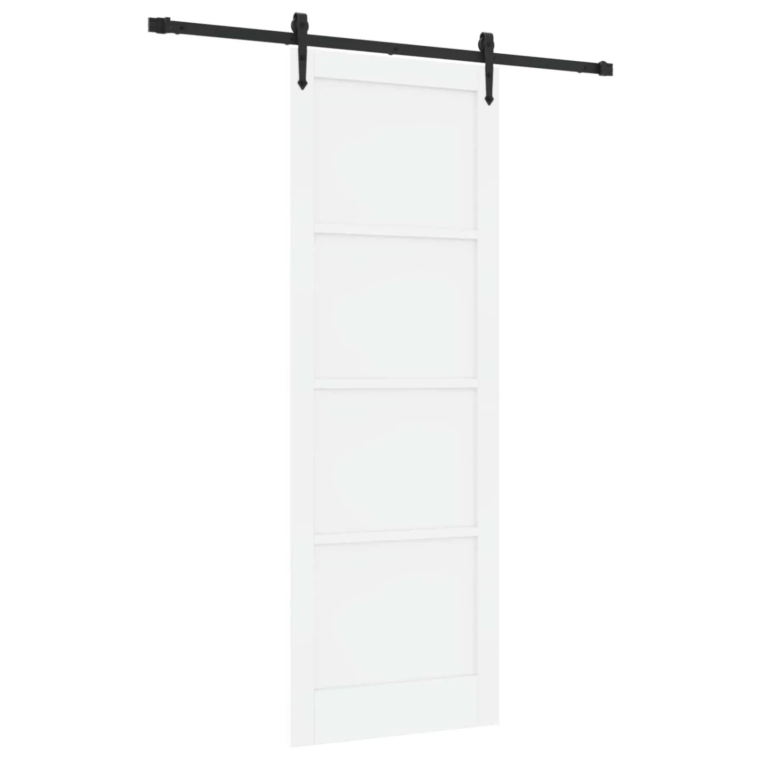 vidaXL Schiebetür ORKDAL Weiß und Schwarz 83 x 232 cm 3445563