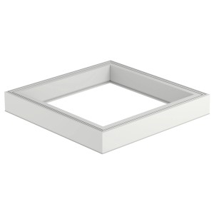 Weißer Velux Adapterkranz Basis-Erhöhung, 15 cm hoch, für Flachdachfenster.