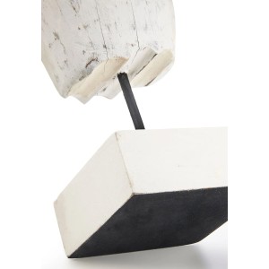 Kobolo Dekofigur Holzfigur Büste LADY BUST Holz und Metall