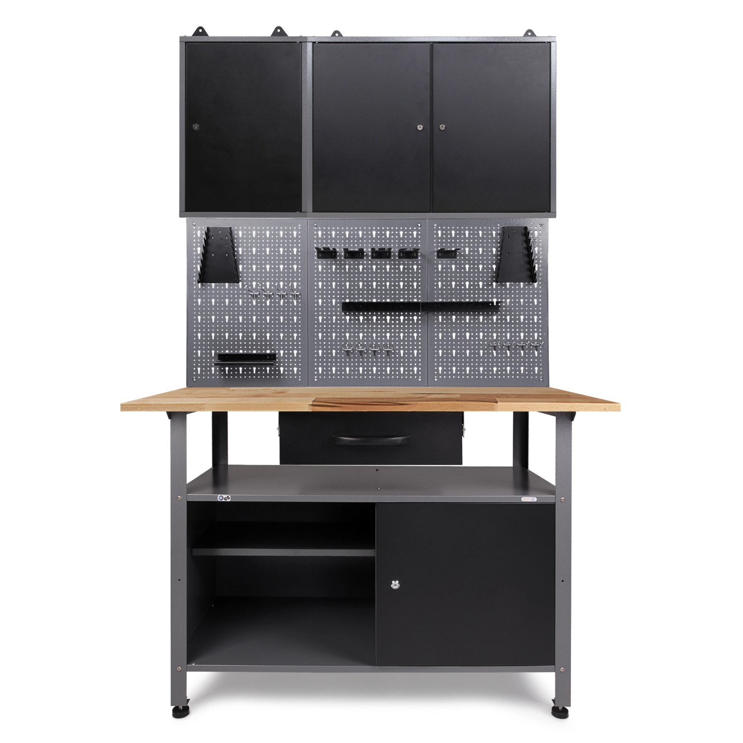 Ondis24 Werkbank Set Klaus 120 cm 2 Schränke Werkstatt günstig online kaufen