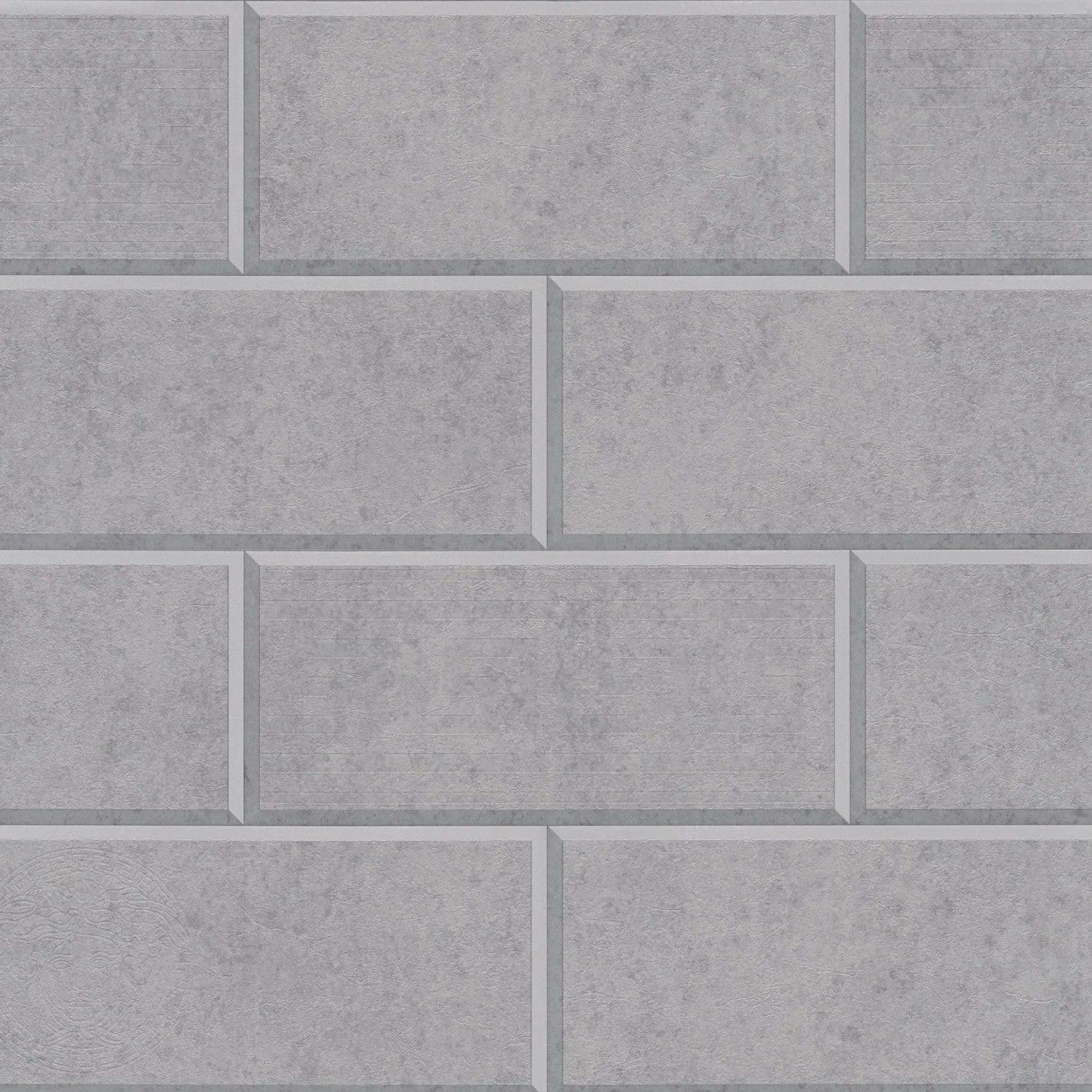 Bricoflor Moderne Steintapete in Grau Ideal für Badezimmer und Flur Graue K günstig online kaufen