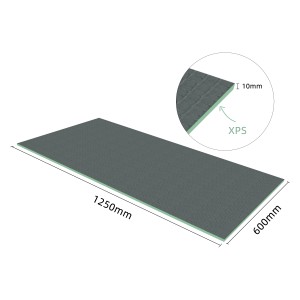 AICA XPS Bauplatte 1250x600x10mm, 5er-Pack. Hartschaum Dämmplatte, ideal als Fliesen- und Ausgleichplatte.