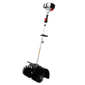 EBERTH Kehrmaschine mit 3 PS Benzinmotor und 60cm Kehrbreite, ideal für die Reinigung von Gehwegen.