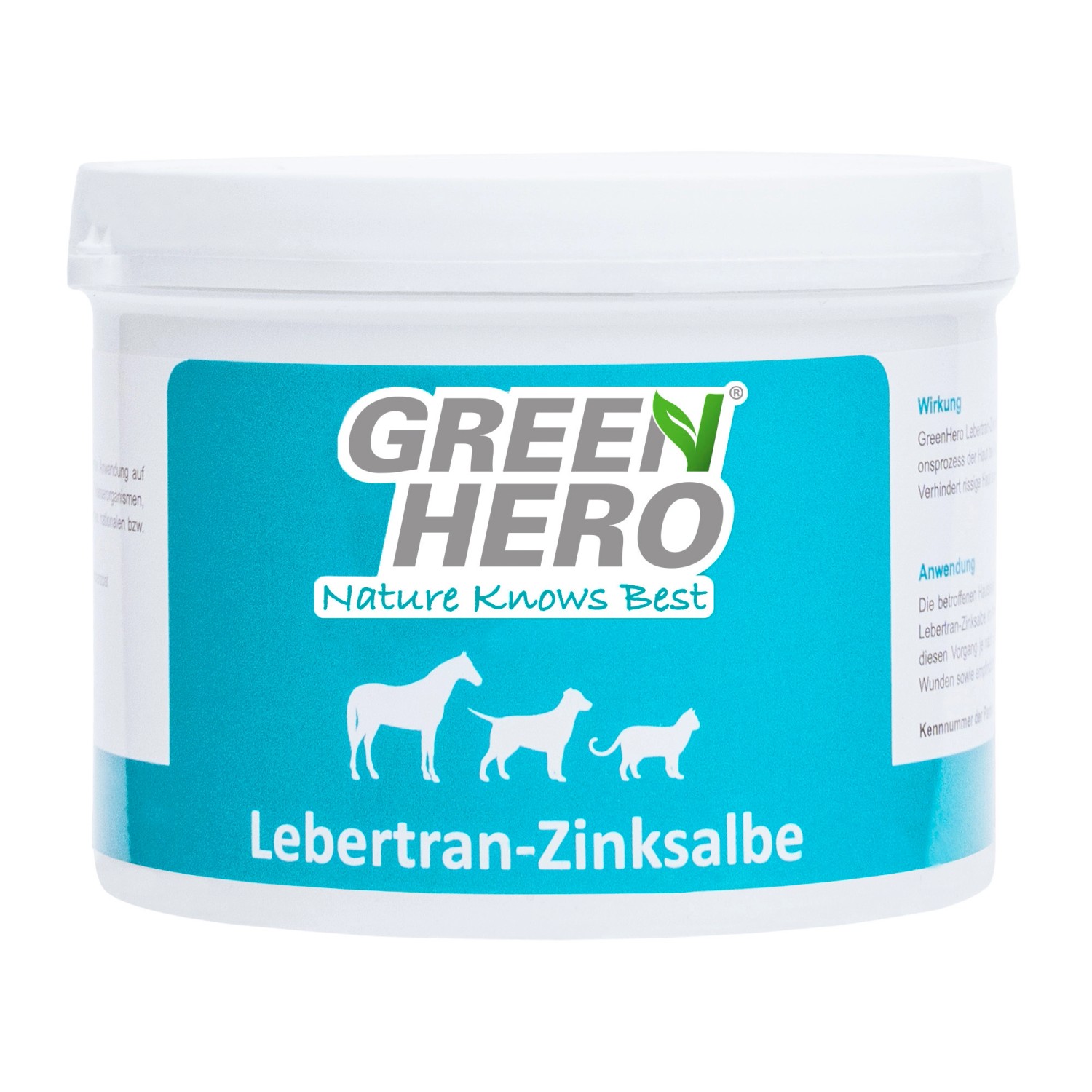 GreenHero Lebertran-Zinksalbe Pflegt die Haut bei Reizungen - Ohne Cortison