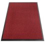 Rote Karat Schmutzfangmatte SKY, 60x90 cm, mit schwarzem Rand. Fußmatte für den Innenbereich.