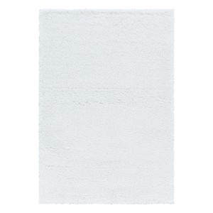 Weißer Ayyildiz Hochflorteppich Fluffy, 140x200 cm. Shaggy Teppich für Wohnräume.