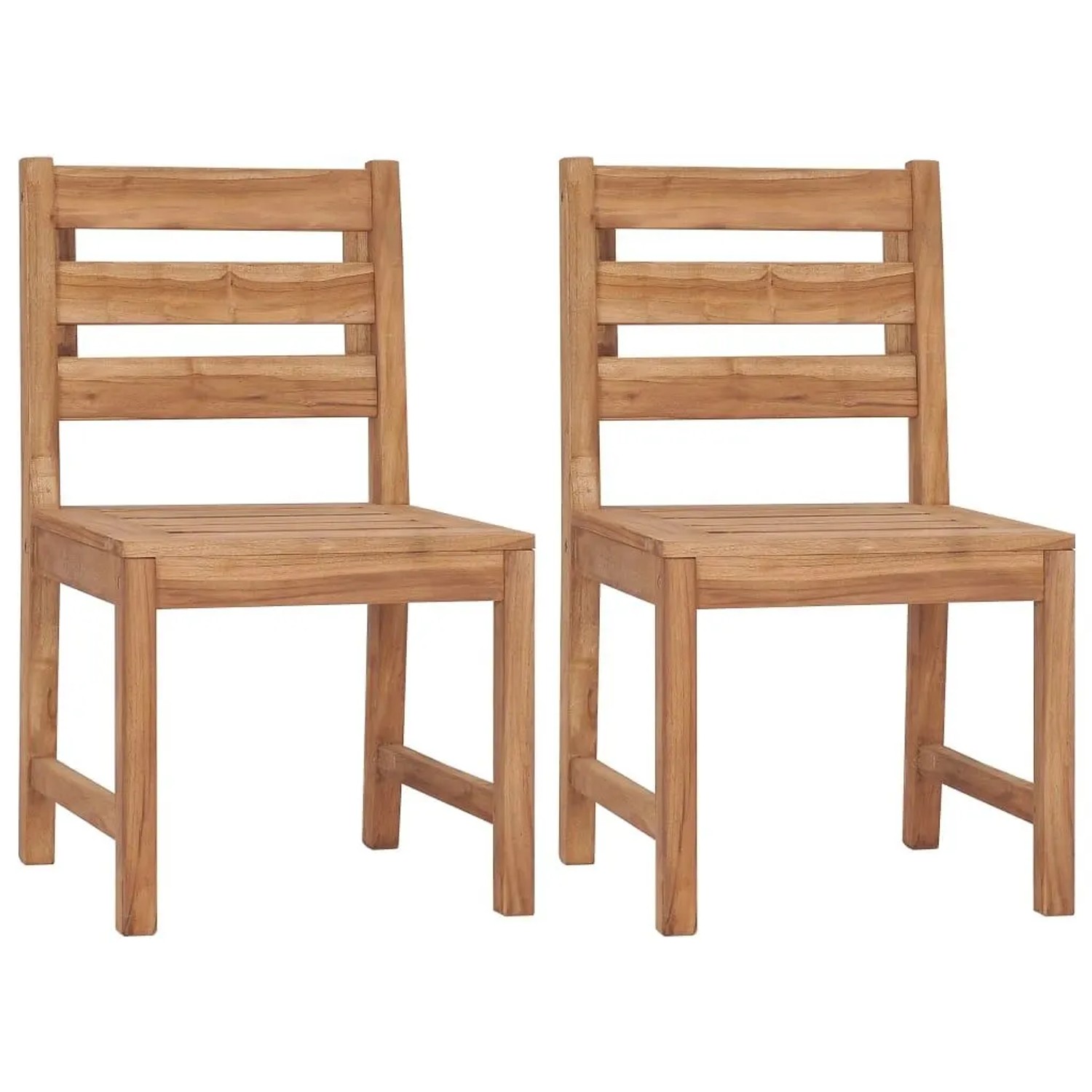 vidaXL Gartenstühle 2 Stk Massivholz Teak 315614 günstig online kaufen