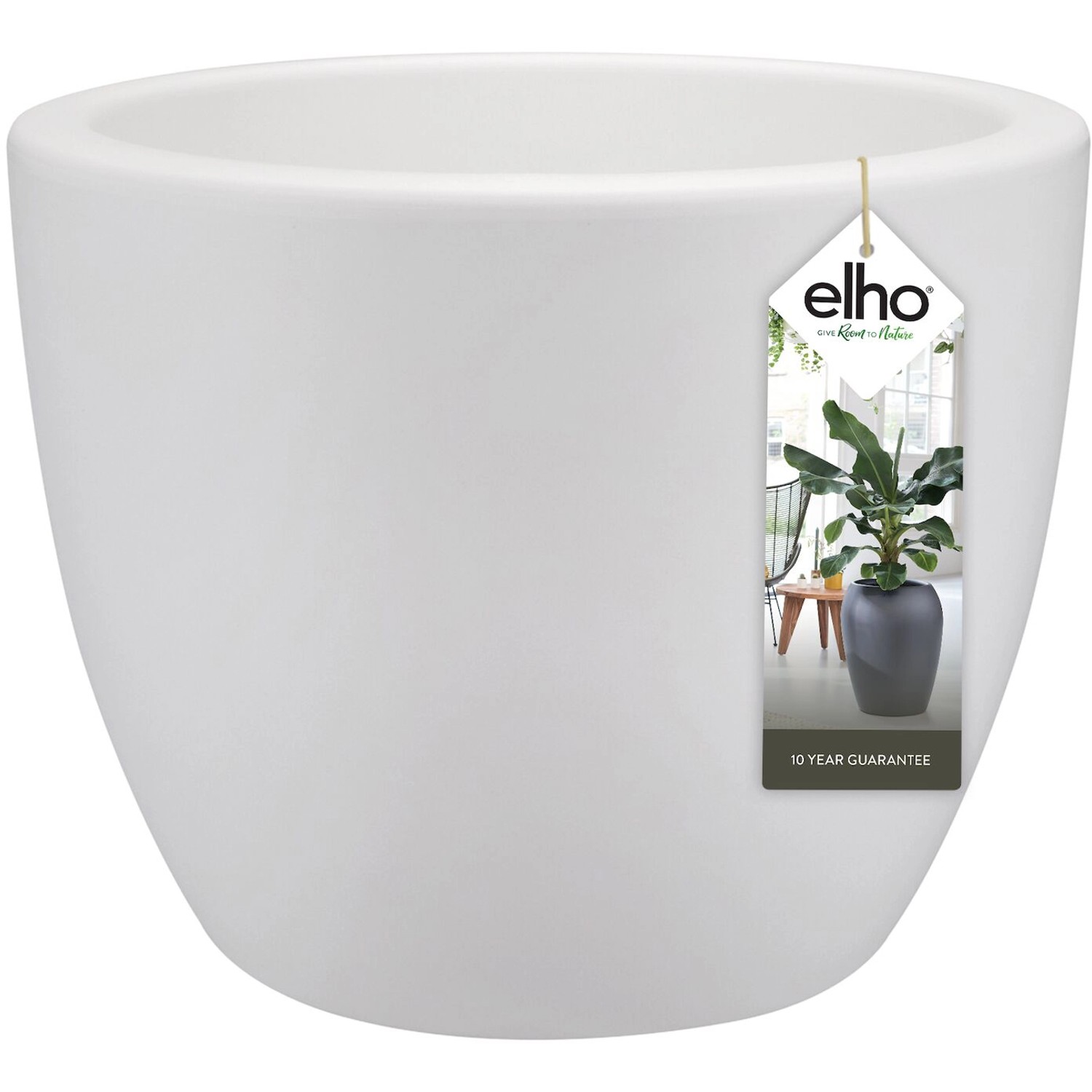 Elho Blumentopf Pure Soft mit Rollen Ø 39 cm Weiß günstig online kaufen