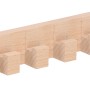 Siro Hakenleiste S660 aus Buche mit 8 Haken, Länge 260mm, unbehandeltes FSC®-Holz.