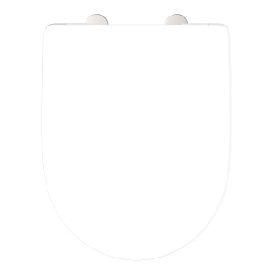 Schütte WC-Sitz D-Form Pro 7 Duroplast mit Absenkautomatik Weiß