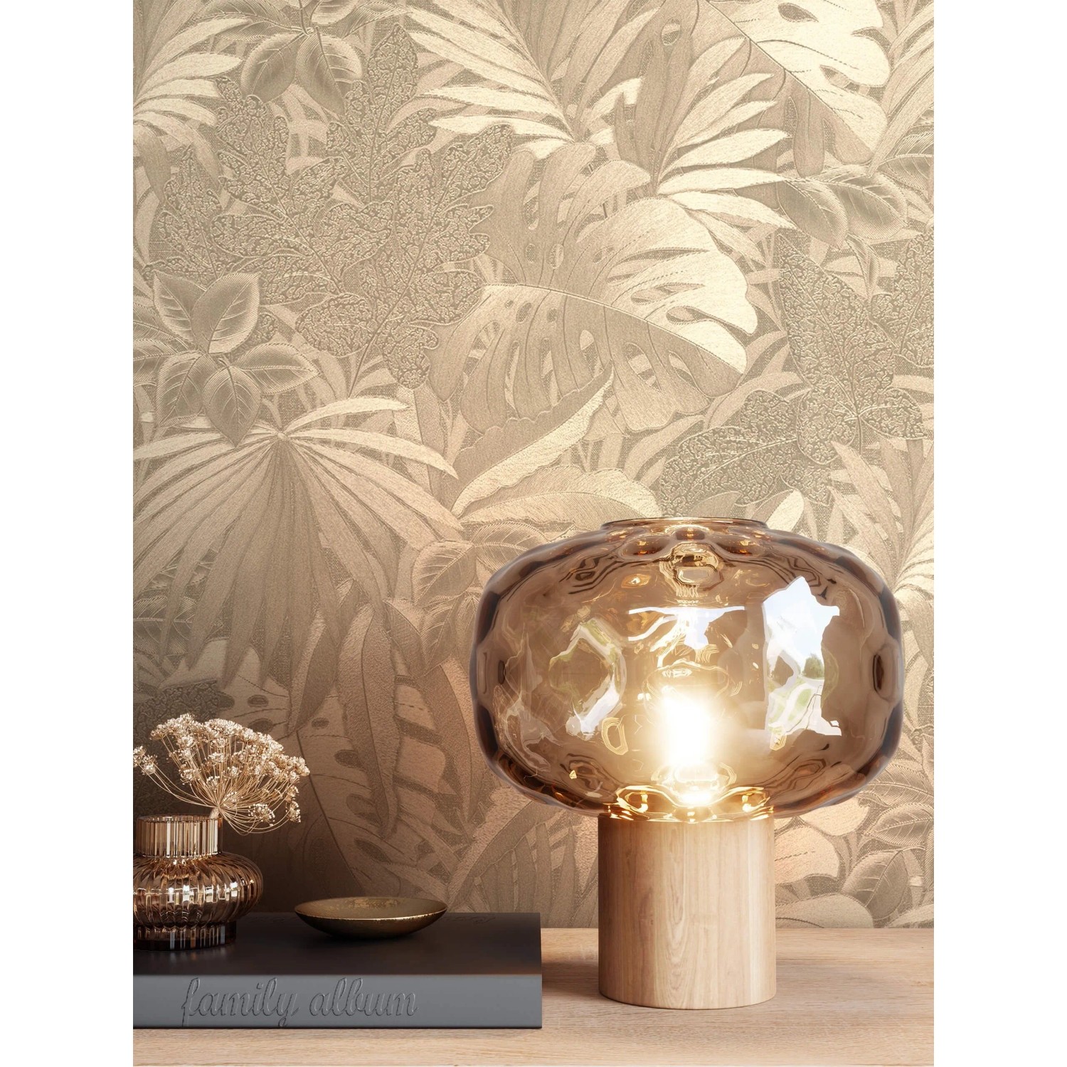 Newroom Vliestapete Okapi Glänzend Tropisch FSC®_2