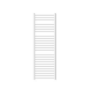 Weißer LuxeBath Badheizkörper, 500x1500 mm, gerade, mit Seitenanschluss.