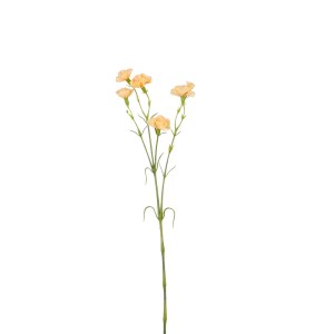 Mica Decorations Nelke in Pfirsich, 66 cm hoch. Kunstblume mit zarten Blüten.