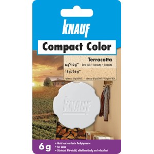 Knauf Compact Color Terracotta 6g Farbpigment für Putz, zur individuellen Farbgestaltung.