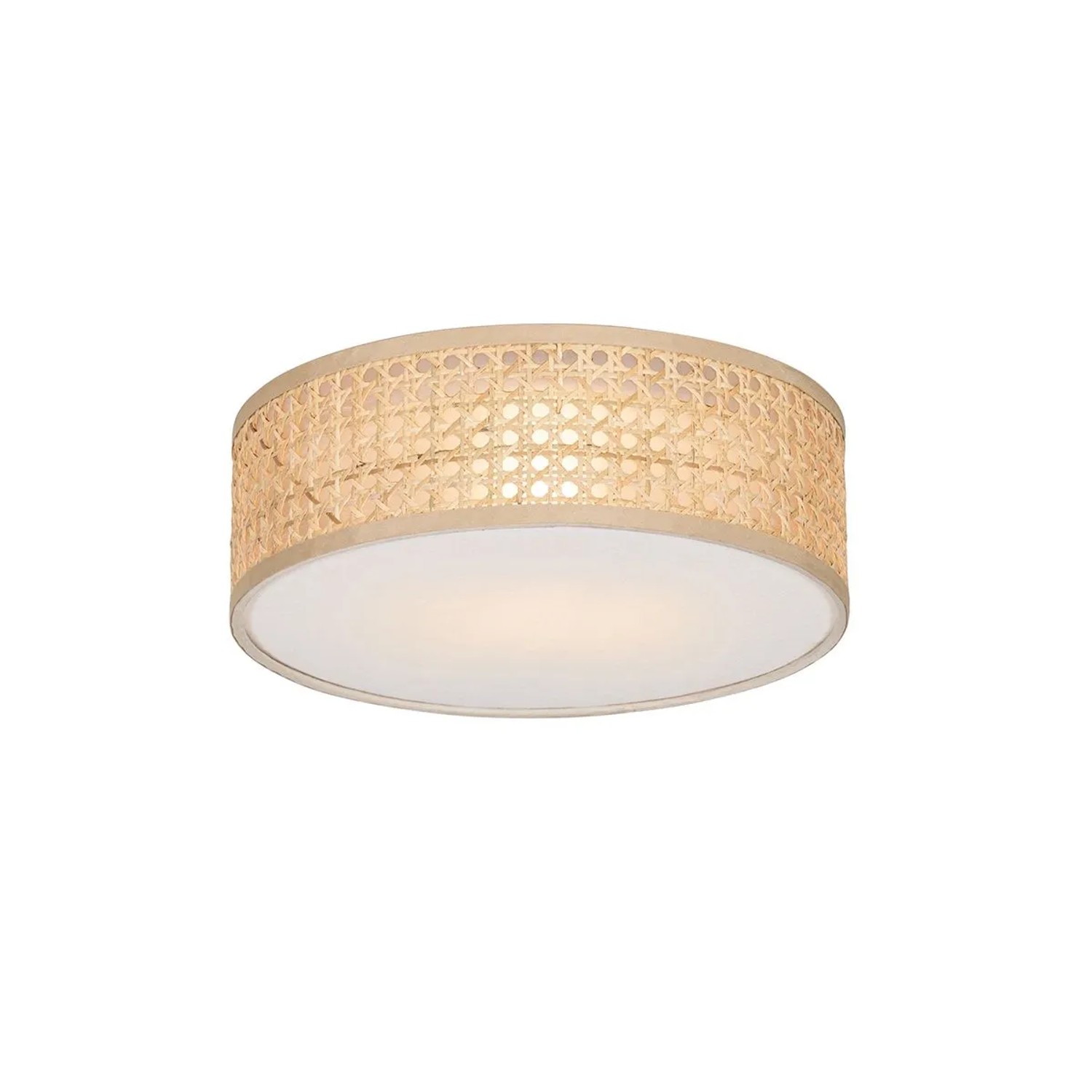 QAZQA Orientalische Deckenleuchte Rattan 30 cm Tromma