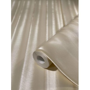 Glööckler Vliestapete Imperial Welle Champagnermetallic, Rollenansicht der Dekortapete.