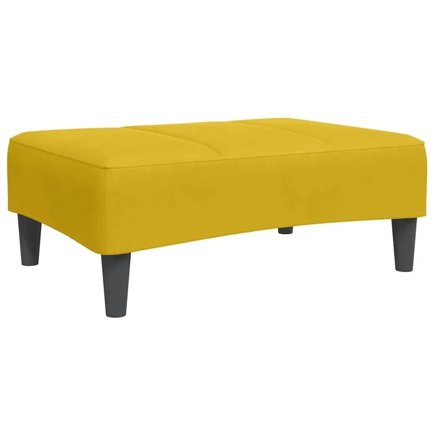 vidaXL Fußhocker Gelb 77x55x31 cm Samt 4007379