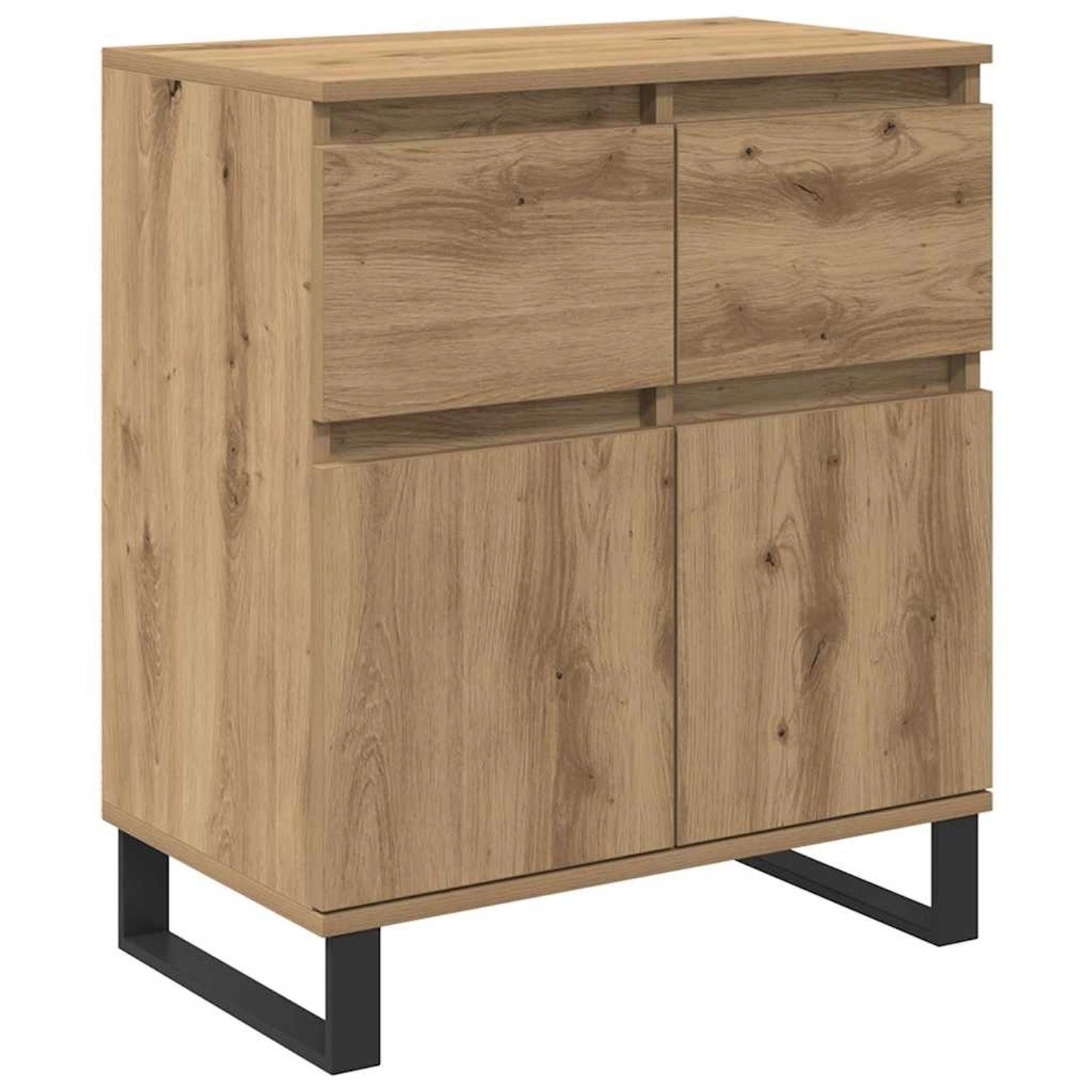 vidaXL Sideboard Artisan-Eiche 60 x 35 x 70 cm Verbundholz und Eisen 881742