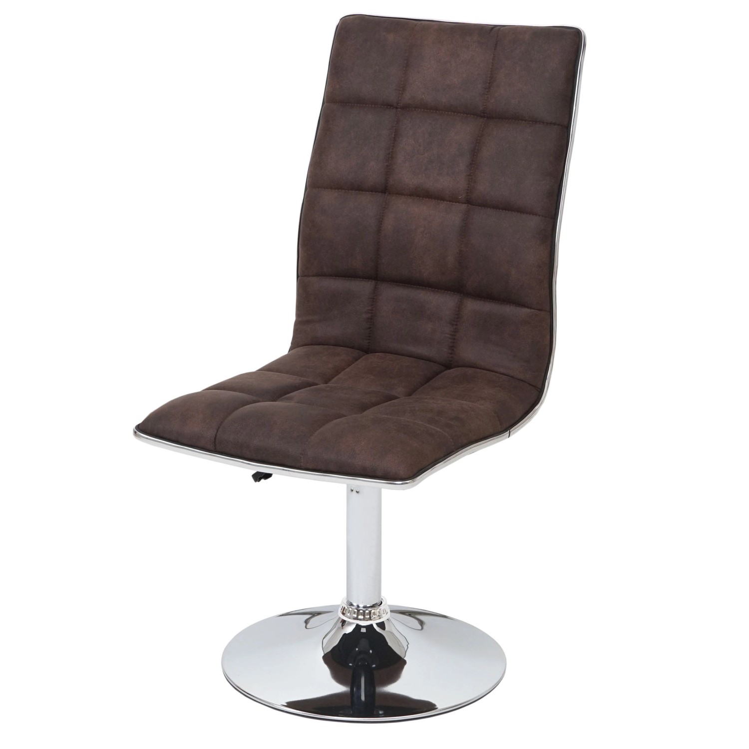 CHEFGASTRO Esszimmerstuhl 2er-Set 103x43x54cm Sitzhöhe 41cm Stoff/Textil Vintage Dunkelbraun