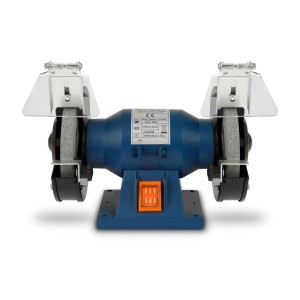 EBERTH Schleifbock 150W mit grober und feiner Schleifscheibe, blau.