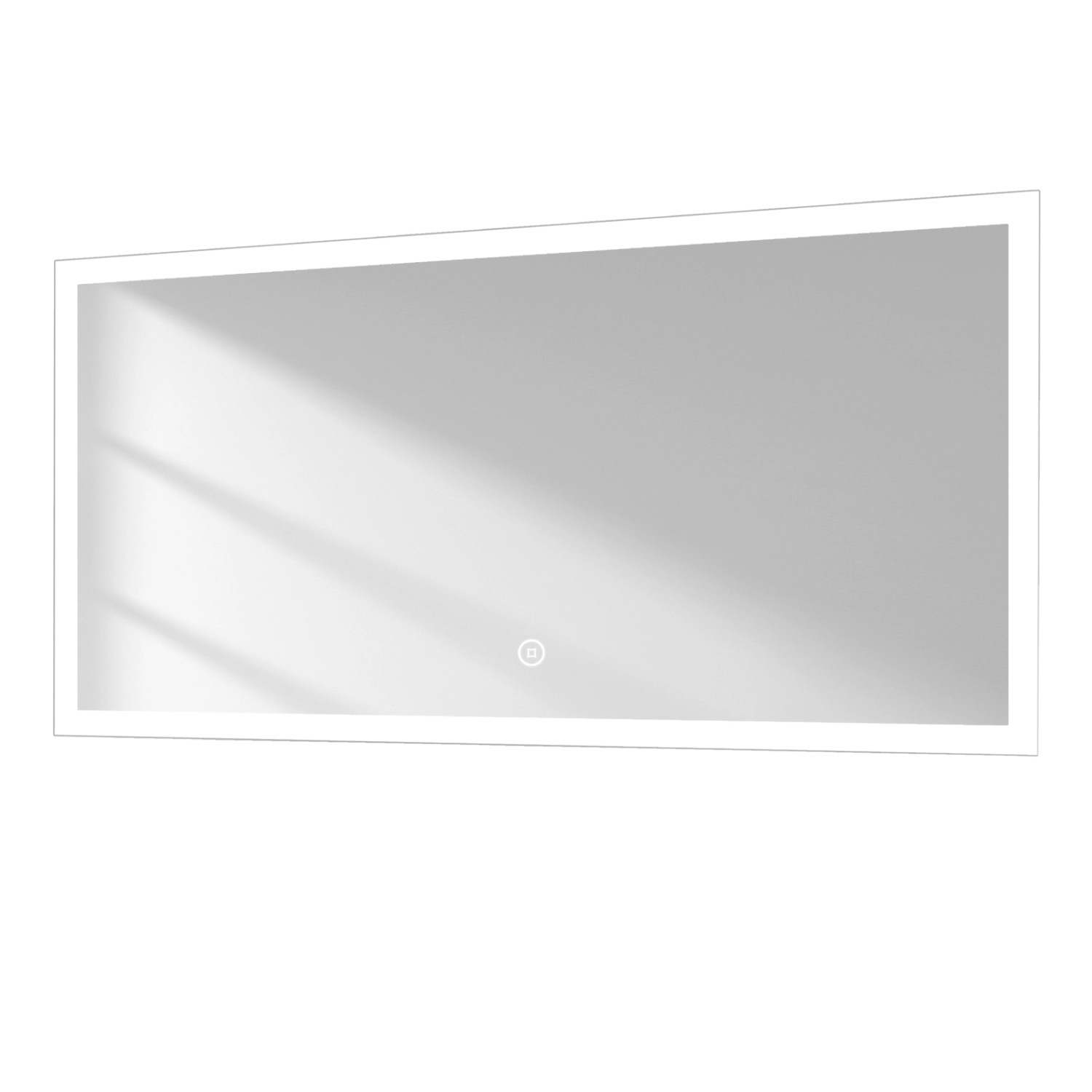 Emke Badspiegel mit Beleuchtung 120 x 60cm LED-Spiegel mit Touchschalter Ka günstig online kaufen