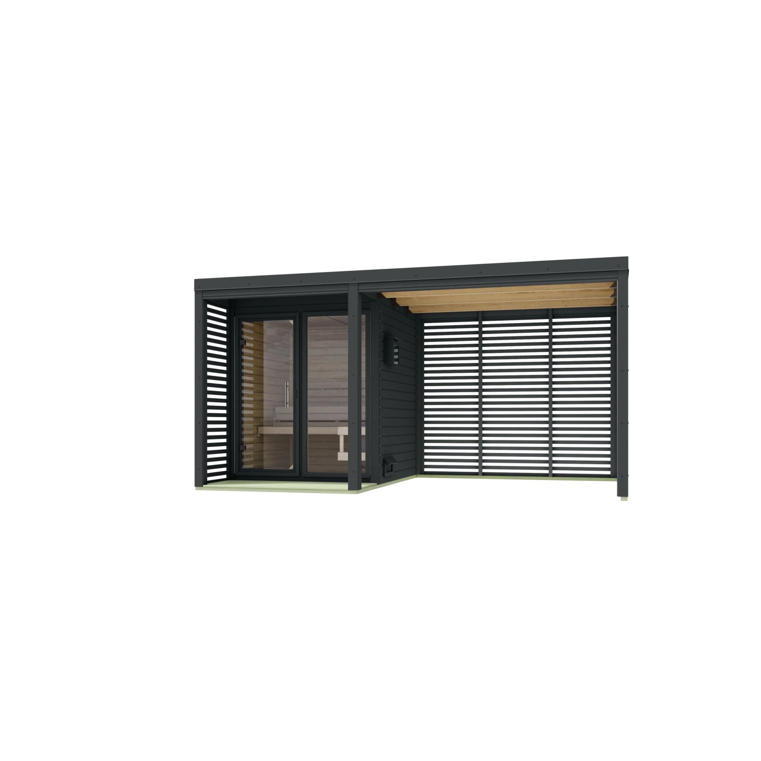 Chillroi Saunahaus Angelus M Inklusive Anbau und Saunaofen Integriert Steue günstig online kaufen