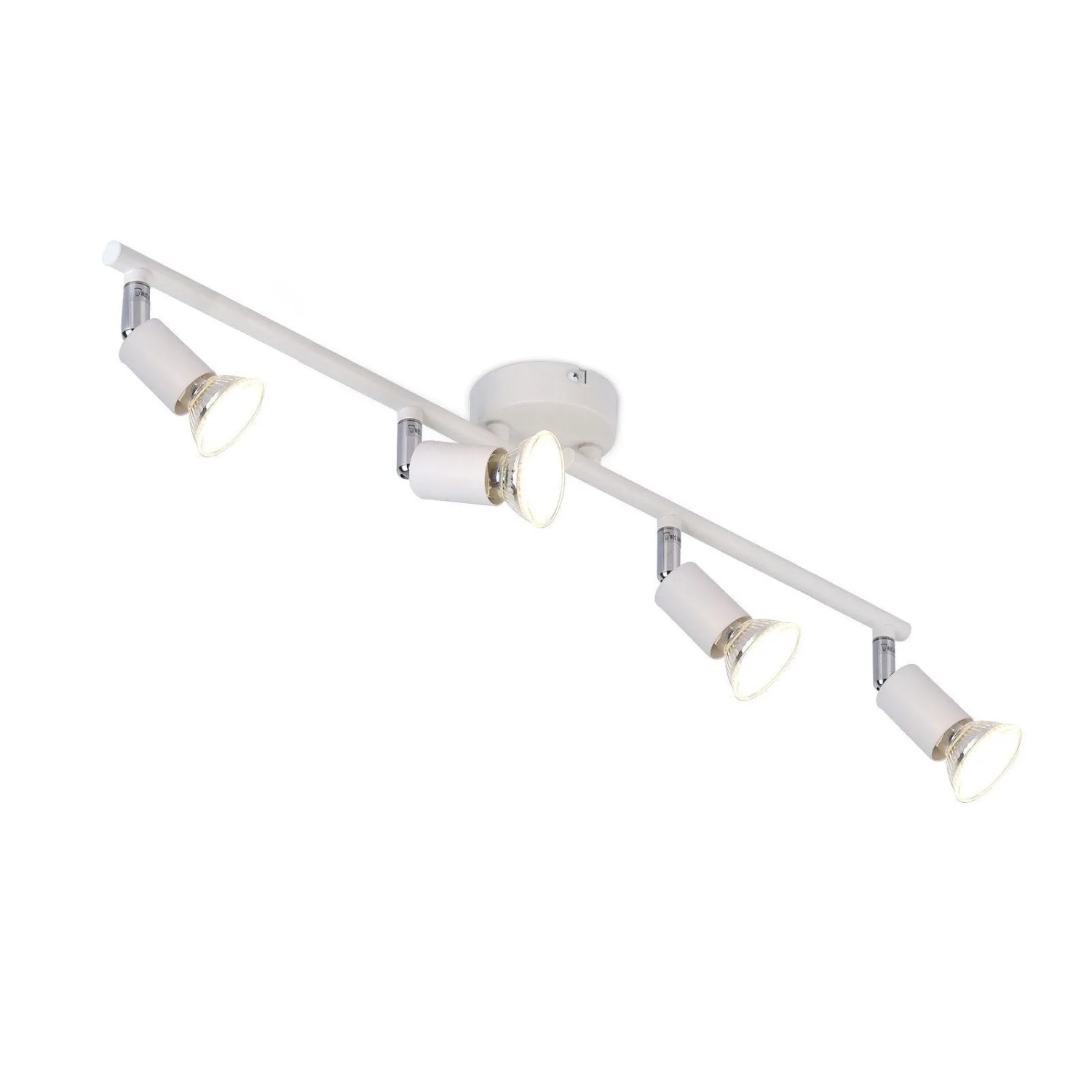 ZMH LED Deckenlampe 4 Flammig GU10 in Weiß für Innenräume ohne Leuchtmittel