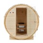Artsauna Fasssauna Spitzbergen 180 cm für 4 Personen mit 6 kW Saunaofen