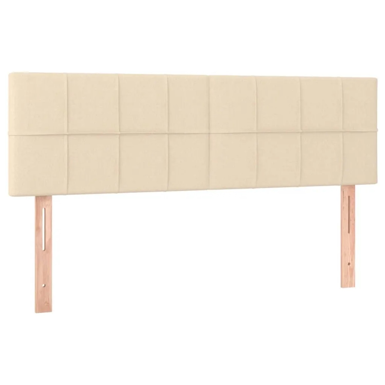 vidaXL Kopfteile 2 Stk Creme 72x5x78/88 cm Stoff 346051