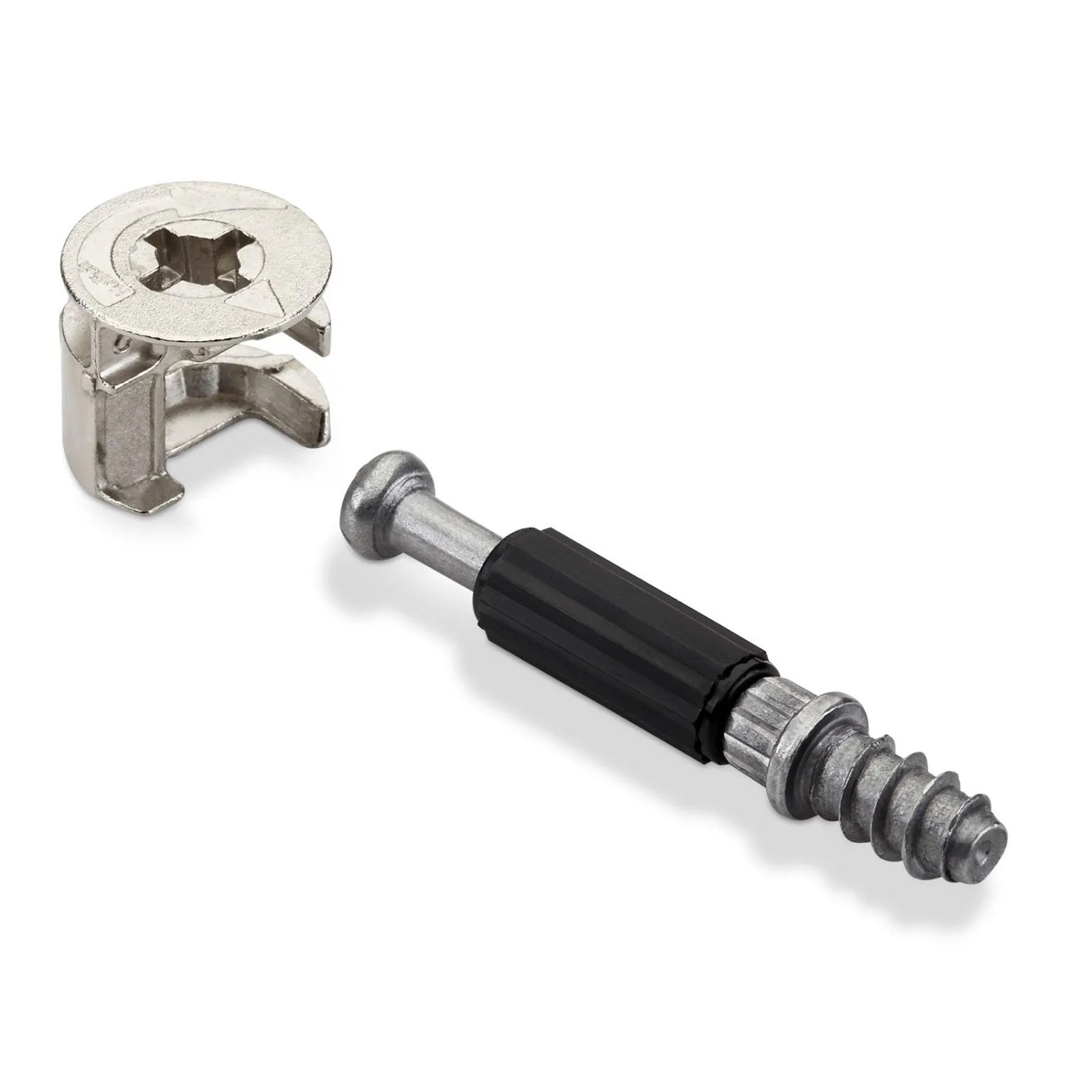 SOTECH HETTICH 50 Stück Exzenter RASTEX 15 Ø15 mm und Einschraubdübel Twister DU 232 T 6 x 11 mm