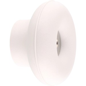 Heller, runder Wandhaken Dot von Wagner Hooks4home, Ø 50 mm, hellgrau.