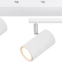 Weißer Globo Strahler Robby mit 5 Lampen, moderner Spot für flexible Beleuchtung.