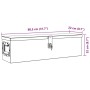 DELUKE Aluminiumbox Mit Deckel Abschließbar Alubox Deichselbox Alu Anhängerbox Werkzeugkiste Transportbox Metallkiste 80,5x22x22cm Silber_7