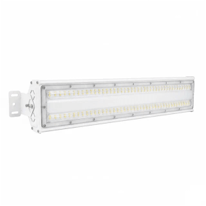 Weiße LUXULA LED Hallenleuchte, 100W, 12000lm, 5000K, für Industrie & Gewerbe.