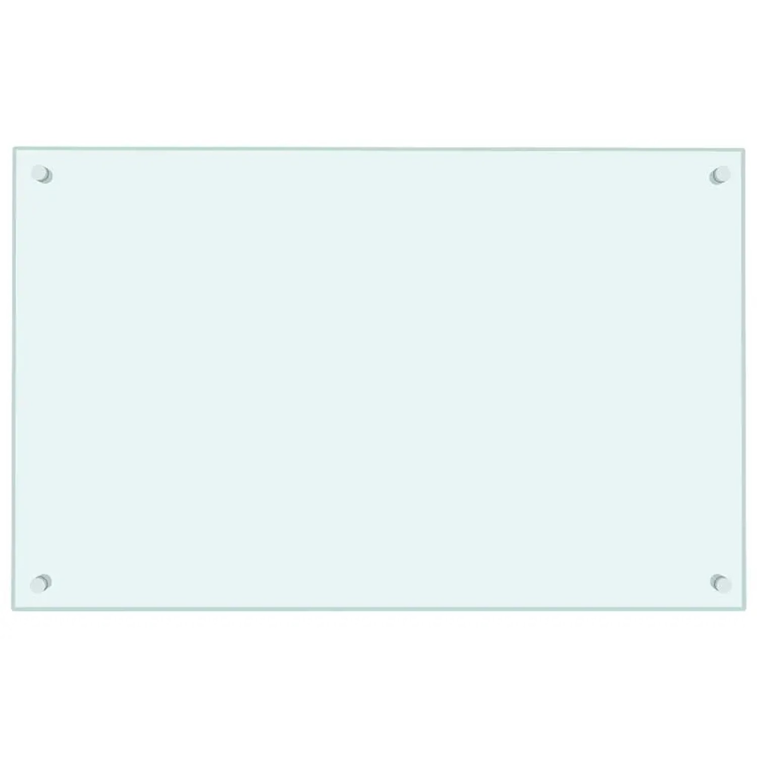 DELUKE Küchenrückwand Glas 80x50cm Weiß Wandverklediung Küche Wandschutz Spritzschutz Herdspritzschutz Glasplatte